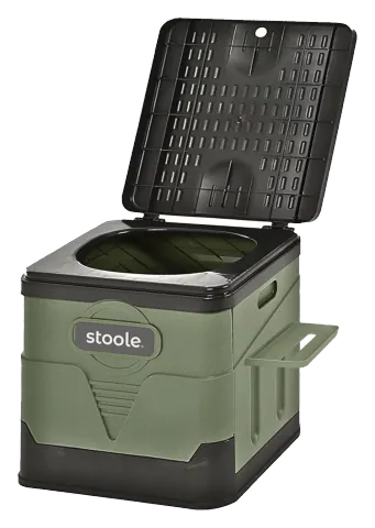 stoole folding portable toilet (L, green)